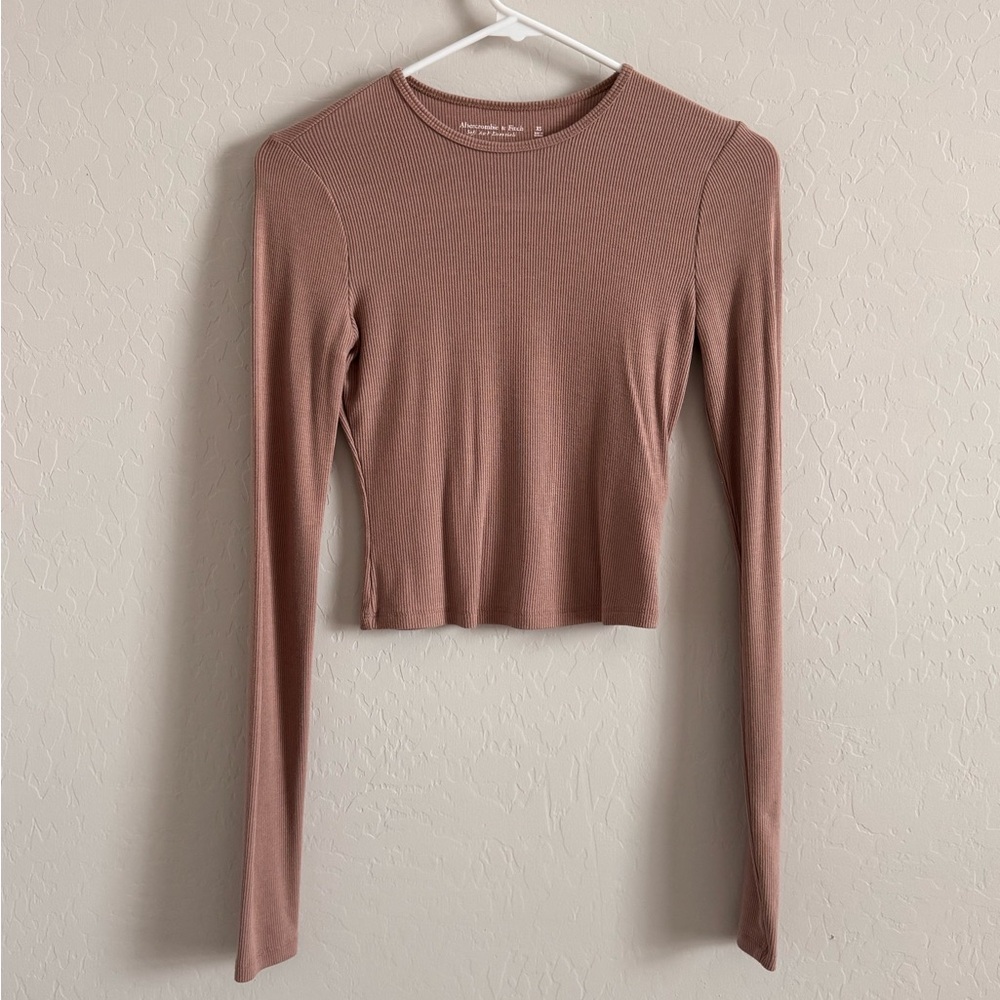 Abercrombie & Fitch Soft AF Collection Ribbed Cropped Long Sleeve